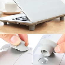 4 шт./компл. ноутбук с функцией подавления жара охлаждающая подставка охладителя ног подставка держатель-присоска из ПВХ нога комплект Тетрадь аксессуар для macbook hp lenovo