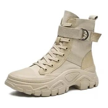 

Women Military Boots Special Force Desert Combat Lady Platform Ankle Boots Army Woman Work Shoes Genuine Leather Motorcycle Shoe