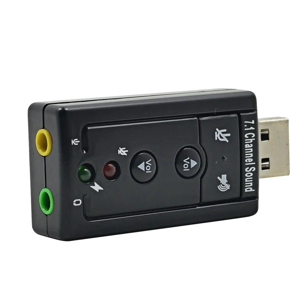 Профессиональная звуковая карта TISHRIC с USB 7 1 каналов звуковой микрофон гарнитура