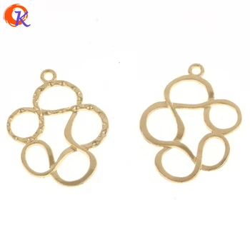 

Cordial Design 100Pcs/Lot 24*31MM Earring Findings/Gold Color/Zinc Alloy/Hollow Ring Shape/Earrings Base/Jewelry Accessories