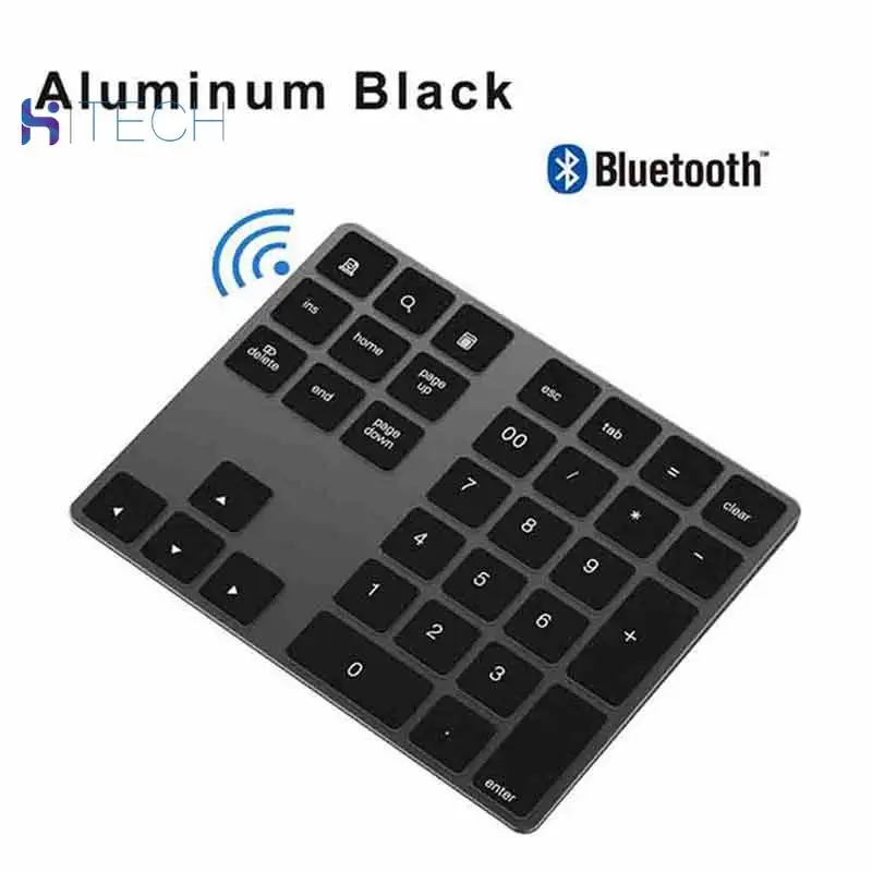 Беспроводная цифровая клавиатура bluetooth с 34 клавишами портативная подходит для