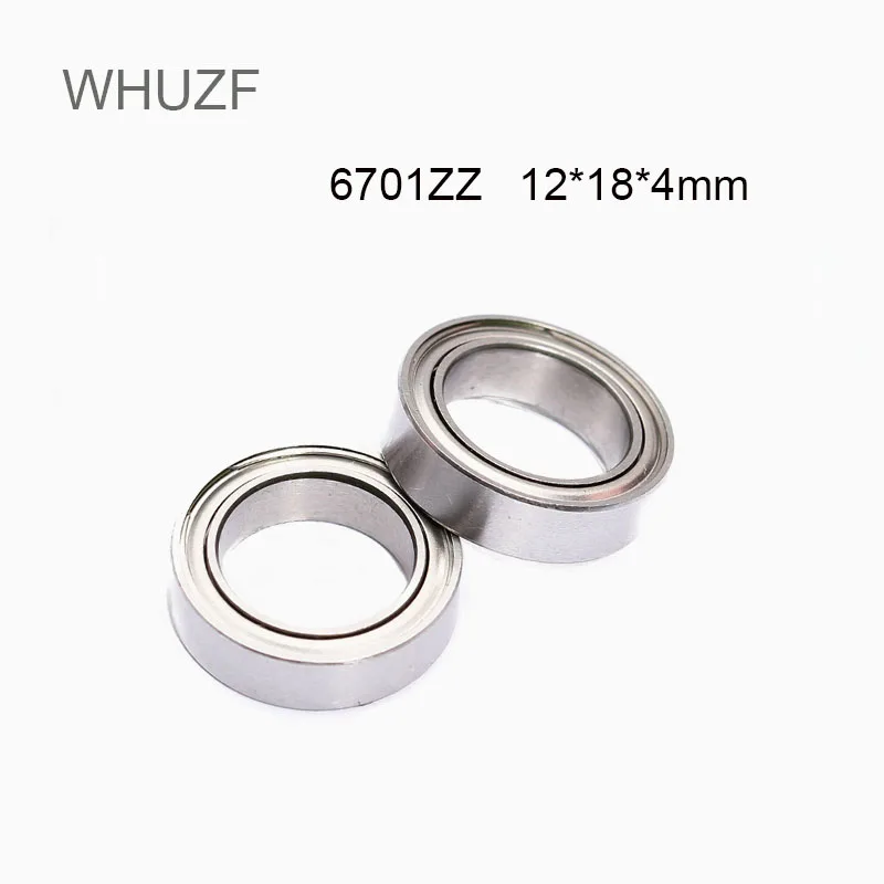 

WHUZF Free Shipping 20/50PCS 6701ZZ Bearing 12x18x4 mm Thin Wall Section 6701 ZZ Ball Bearings 61701ZZ 6701Z 2021 Hot Sales