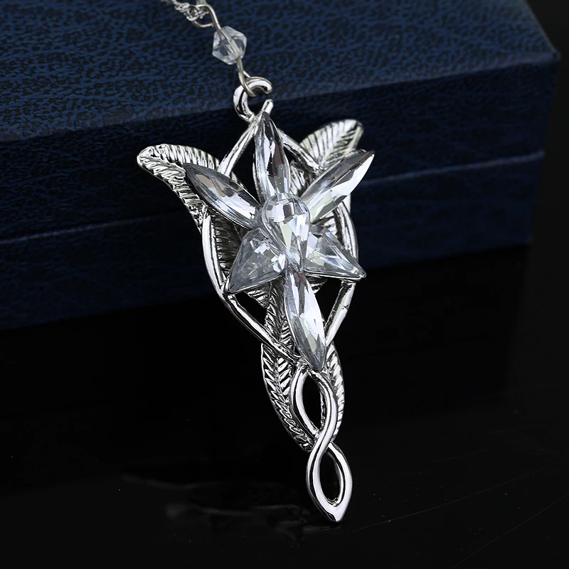 Модное женское ожерелье с кристаллами в виде сумерков и звезд свадебное Arwen Evenstar