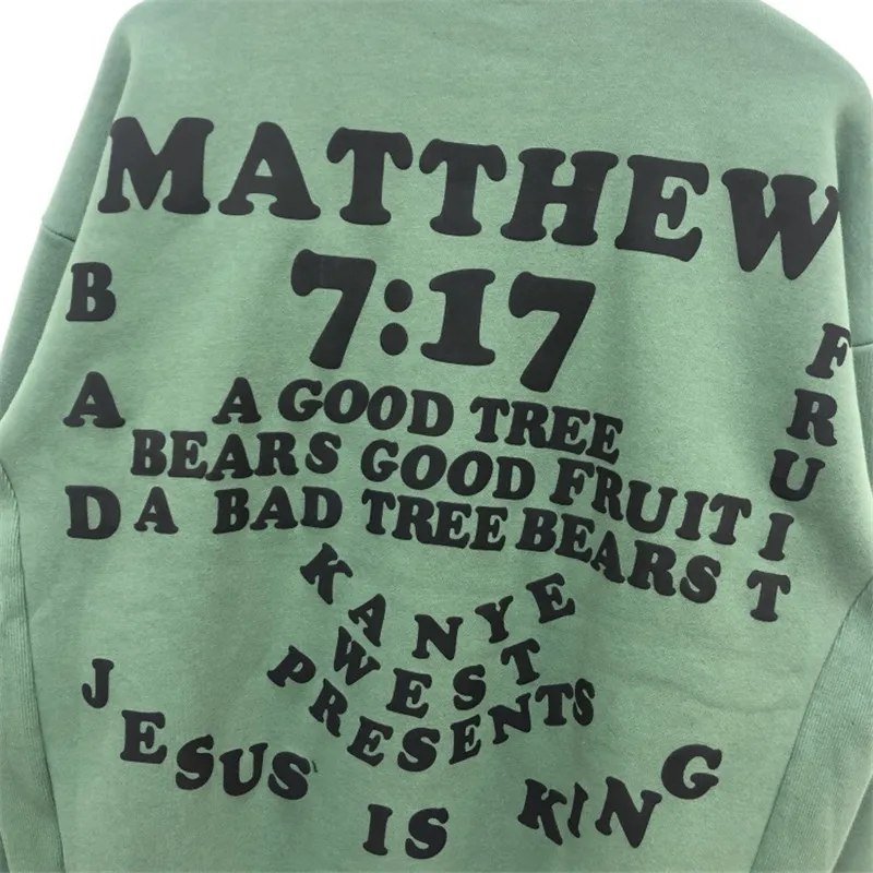 Kanye West, качественные толстовки с надписью «Jesus Is King», женские и мужские толстовки, толстовка в стиле хип-хоп, толстовки с капюшоном, пуловеры для мужчин