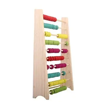 

Wooden Abacus Educational Toy for Kids, Beads Color: Yellow, Green, Orange, Blue, Shocking Pink