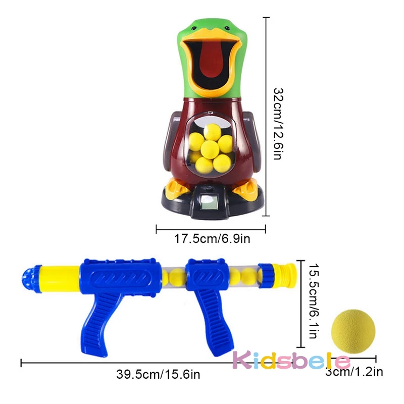 Soft Foam Ball Gun Shooting Game Toys For Children Indoor Interactive Novel Toys Duck Air Pump Powered Kids Gun Soft Foam Ball Gun Shooting Game Toys For Children Indoor Interactive Novel Toys Duck Air Pump Powered Kids Gun