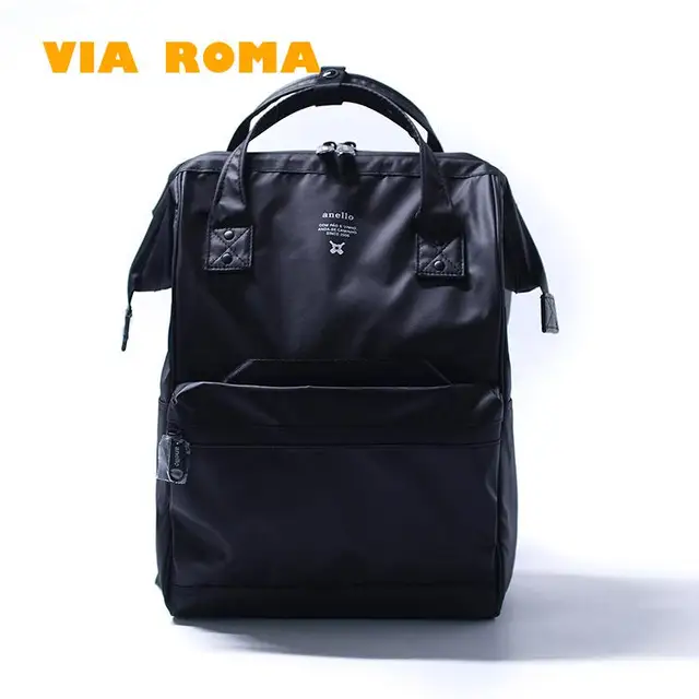 Women Large Capacity pvc Waterproof backpack 2022 College School Bag Anti Theft laptop bag Outdoors Travel Rucksack Two Size black