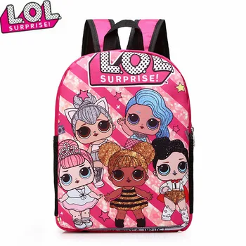 

LOL Surprise Dolls Backpack Print Pattern Surprise Kids School Bag Kindergarten Necessary lols Surprises Children Birthday