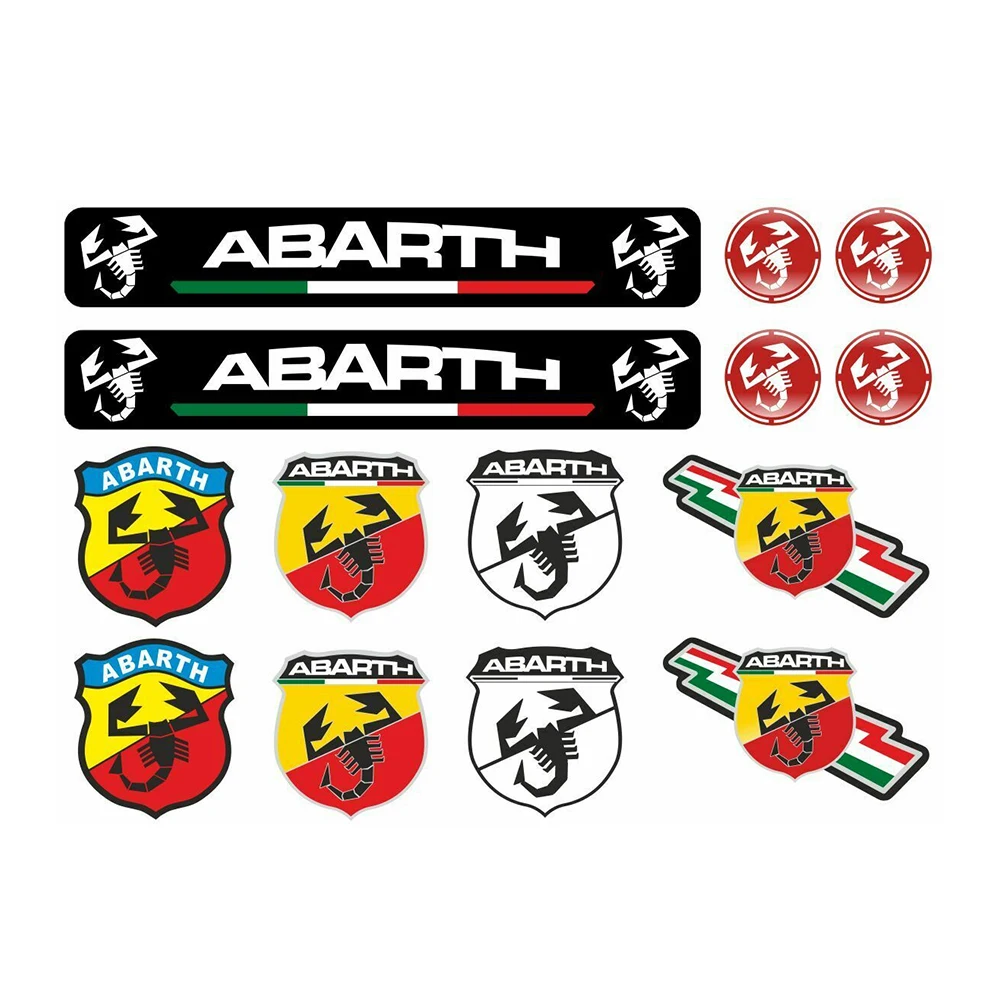 Комплект качественных наклеек для fiat ABARTH виниловые графические наклейки с
