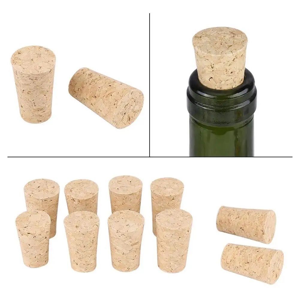 Blank Wine Corks Straight Stoppers Reusable Functional Portable Sealing Bottle Stopper For 10 PCS | Дом и сад
