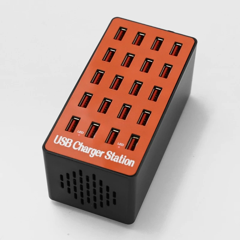 USB зарядное устройство для телефона 20 портов зарядное устройство 20A многопортовое умное зарядное устройство для планшета быстрое зарядное устройство