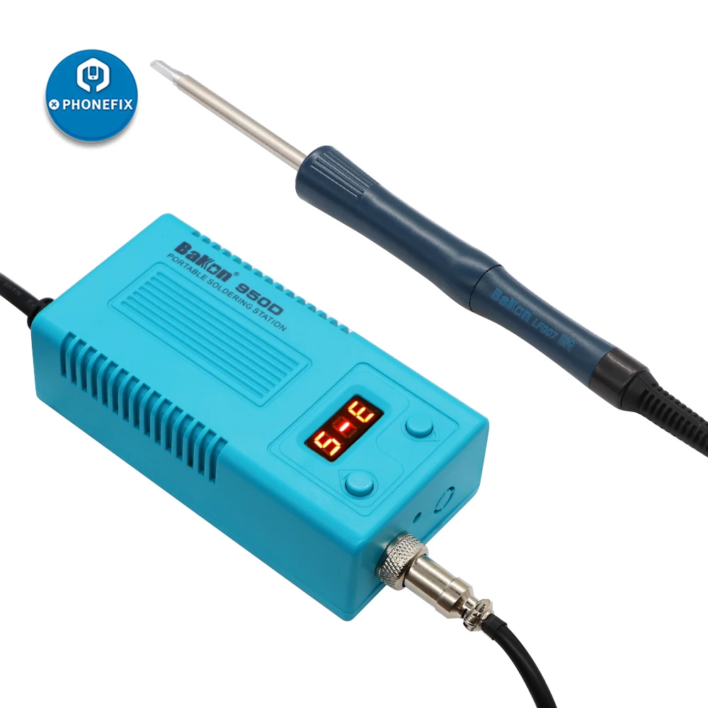 BAKON 950D Mini Portable Electric Soldering Iron Digital BGA Soldering Station T13 head tip 75W 110V220V Welding repair tools
