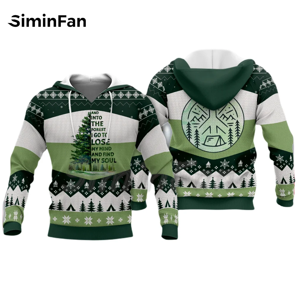 

Camping Ugly Christmas Knitting Pattern Men 3D Print Casual Hoodies Unisex Sweatshirt Harajuku Pullover Women Tracksuit New Coat