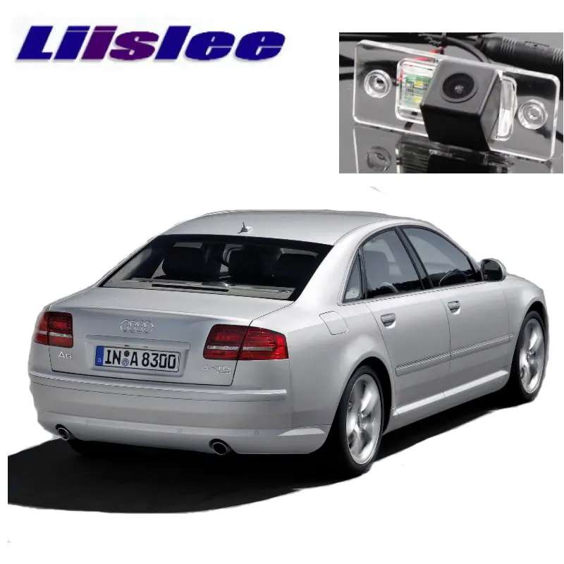 LiisLee Car HD Reversing image Camera For Audi A8 D3 4E 2002~2009 Night Vision WaterProof Dedicated Rear View back Camera