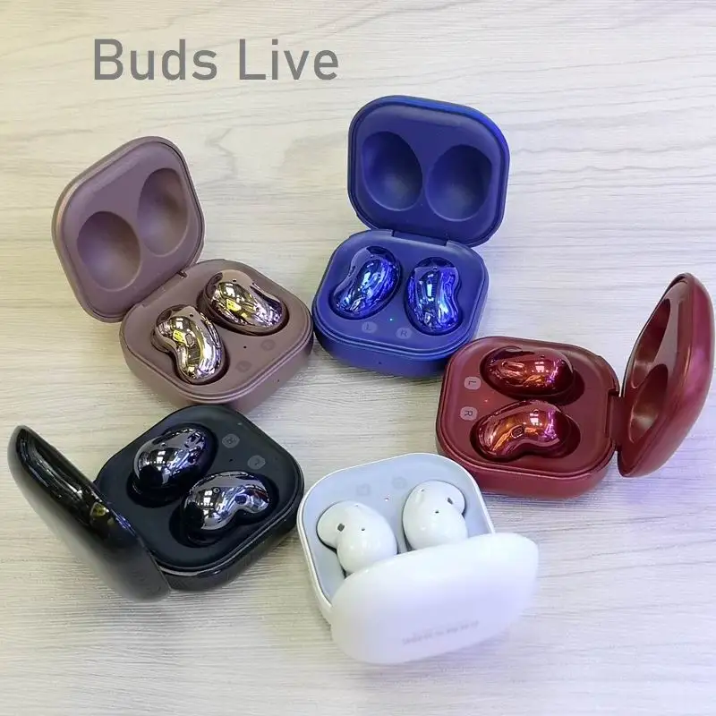 TWS R180 1:1 BUDS Live True Wireless bluetooth Headset with mic Qi Wireless charging Super bass Bianural calling
