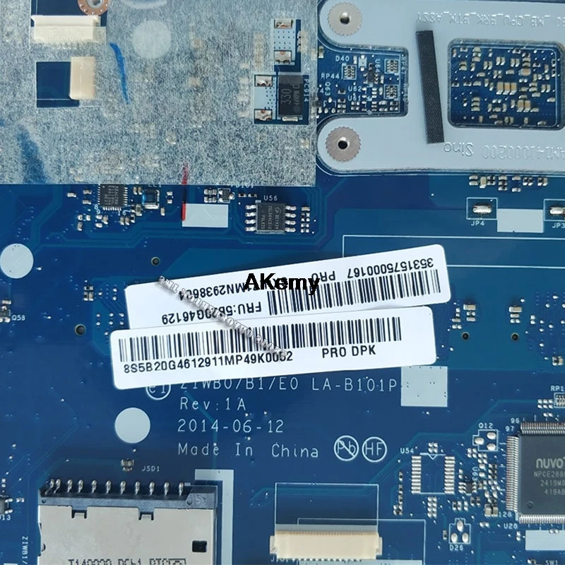Новая протестированная материнская плата для lenovo B50-30 LA-B101P материнская плата для ноутбука с процессором N3530 N3540