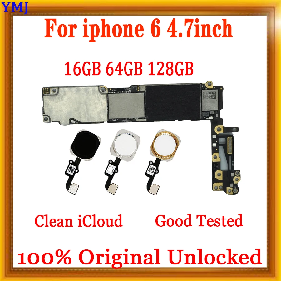 Оригинальная материнская плата для iPhone 6 4 7 дюйма полностью разблокированная