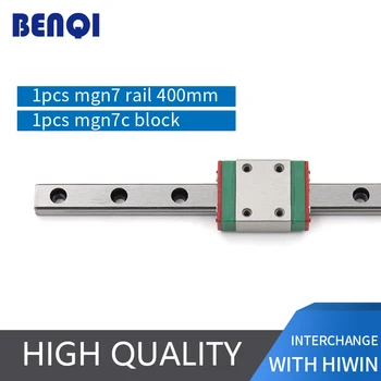 

M7R cnc linear rails MGN7 - L400mm+ MGN7C carriage 7mm width small as a corn