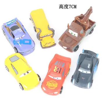 

Action Disney Cartoon Movie Cars 6 Pcs/set McQueen Sally Luigi Doc. Hudson Mater Model Collection 7Cm Dolls Gifts for Kids Cars