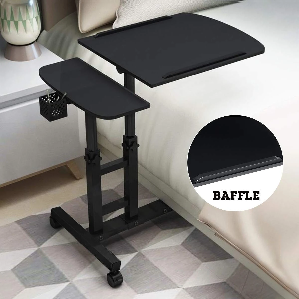 Mesa plegable extraíble para ordenador portátil, escritorio de soporte para Notebook, sofá cama ajustable, mesa de ordenador portátil|Escritorios de portátil| - AliExpress