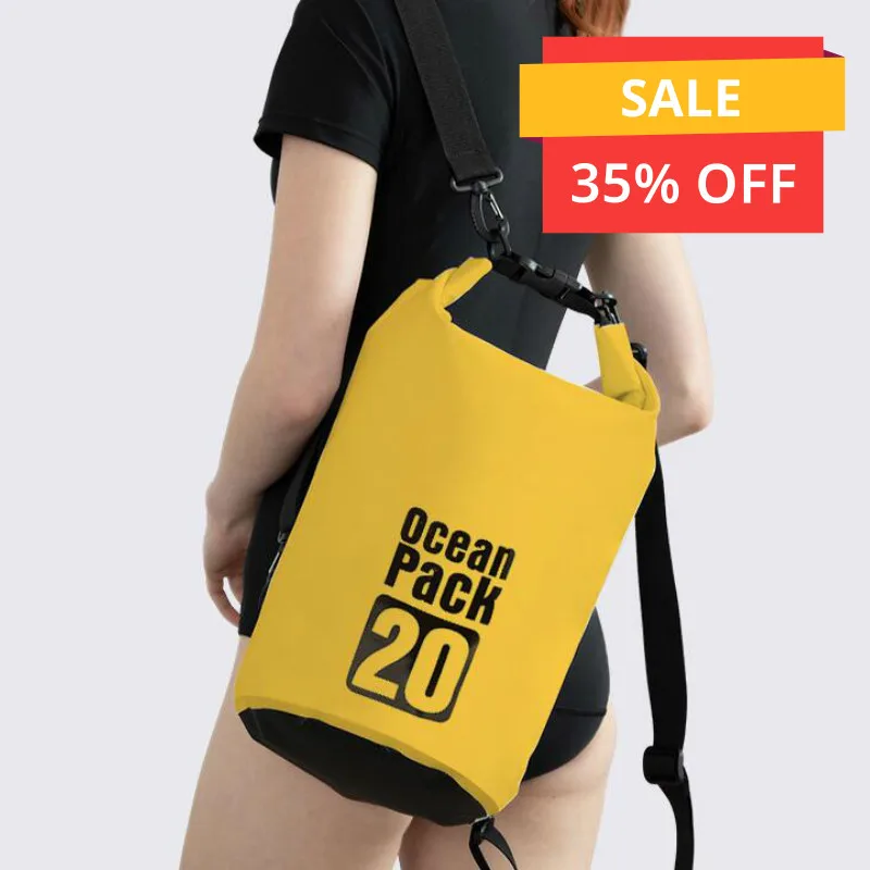 Compra Mochila impermeable para exteriores, 2L-30L, Rafting, buceo, saco seco, bolsas de natación de PVC para Trekking de Río QLXARw0W7