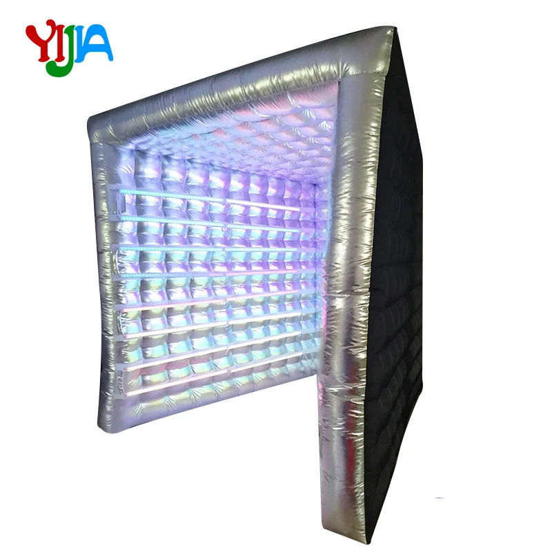  Hot Vogue Photo booth with tube lights Portable Photo both backdrops with inner air fan for party w