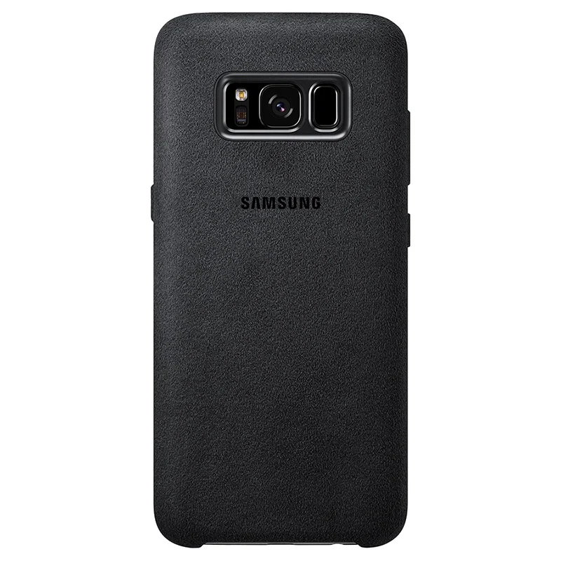 Black Samsung galaxy s8 Plus S8+ s8plus чехол для телефона g9550 9500 анти-осенняя кожаная задняя защитная крышка для samsung galaxy s8+ 4 цвета - Цвет: Black