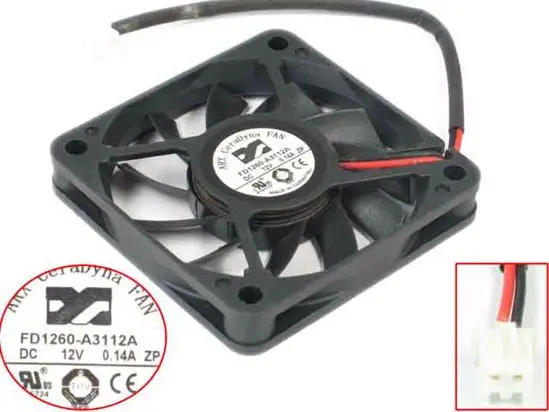 ARX FD1260-S3112A DC 12V 0.14A 60x60x10 мм 2-проводной Вентилятор охлаждения сервера | Компьютеры и