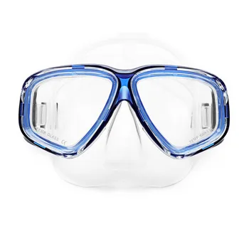 

AM-308 Adult Double Layer Waterproof Anti-fog Transparent Silicone Large Area Diving Mask Goggles Swimming Accessories New