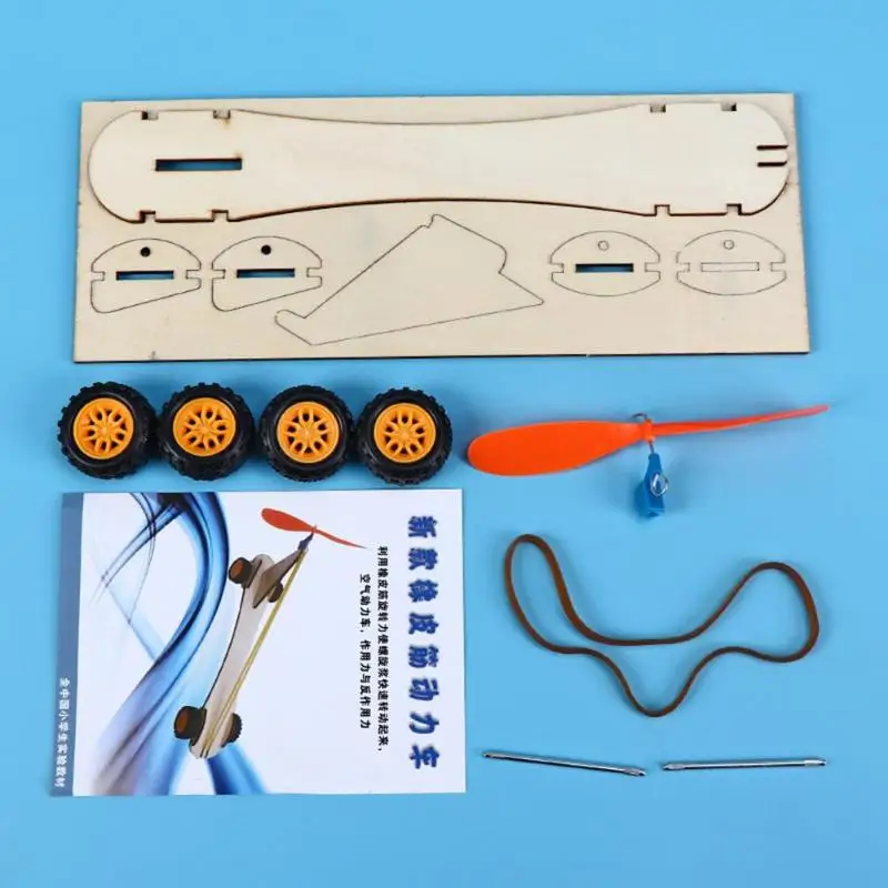Особенно творческие DIY Science наборы для экспериментов личности простота Резиновая лента мощность автомобиля Забавный школьный проект подарок