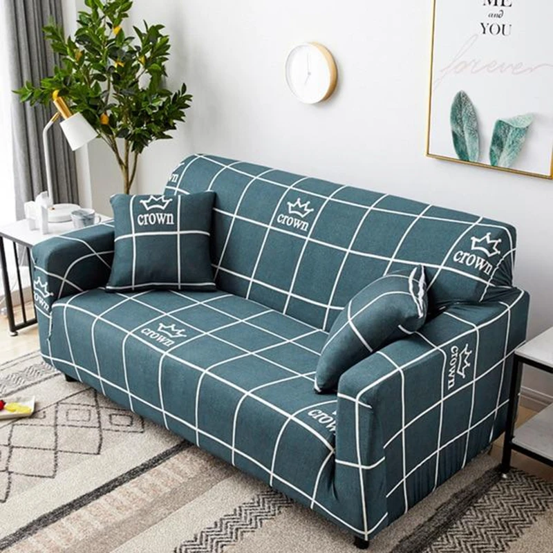 Stretch Slipcovers Sectional Elastic Stretch Sofa Cover for Living Room Couch Cover L shape Armchair Cover Single/Two/Three/Four - Цвет: Single