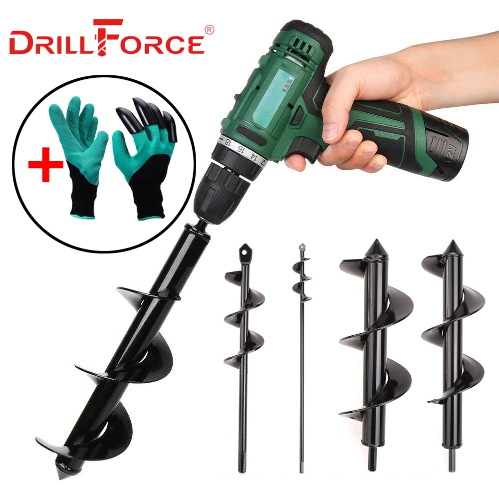 Drillforce Garden Planter Spiral Drill Bit Auger Drill Bulbs Spiral - Aliexpress