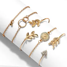 Горячая Новинка Мода Регулируемый кристаллический розовое золото размер браслета-манжеты браслеты для женщин Очаровательные простые украшения, браслеты дружбы подарки