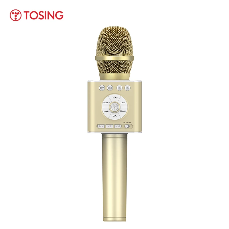 Портативный микрофон для караоке TOSING Q12 2020 беспроводной Bluetooth динамик ручной