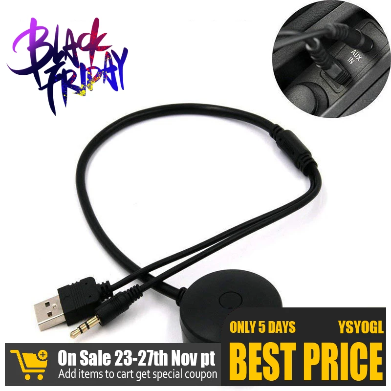 3.5mm Jack AUX USB Interface Bluetooth Module Receiver Cable Adapter for BMW Mini Cooper Car Wireless Audio Input | Автомобили и