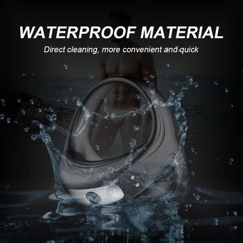 Male Vibrating Penis Ring Chastity Cage10 Mode Cock Ring Delay Ejaculation Men's Penis Ring Vibrator Sex Toys For Men Masturbato 4