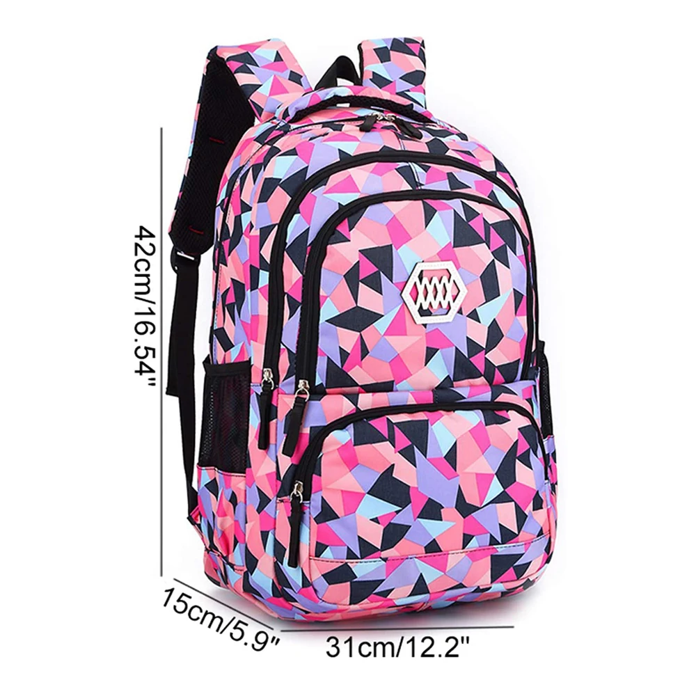 Водонепроницаемый рюкзак с цветочным принтом для девочек школьная сумка