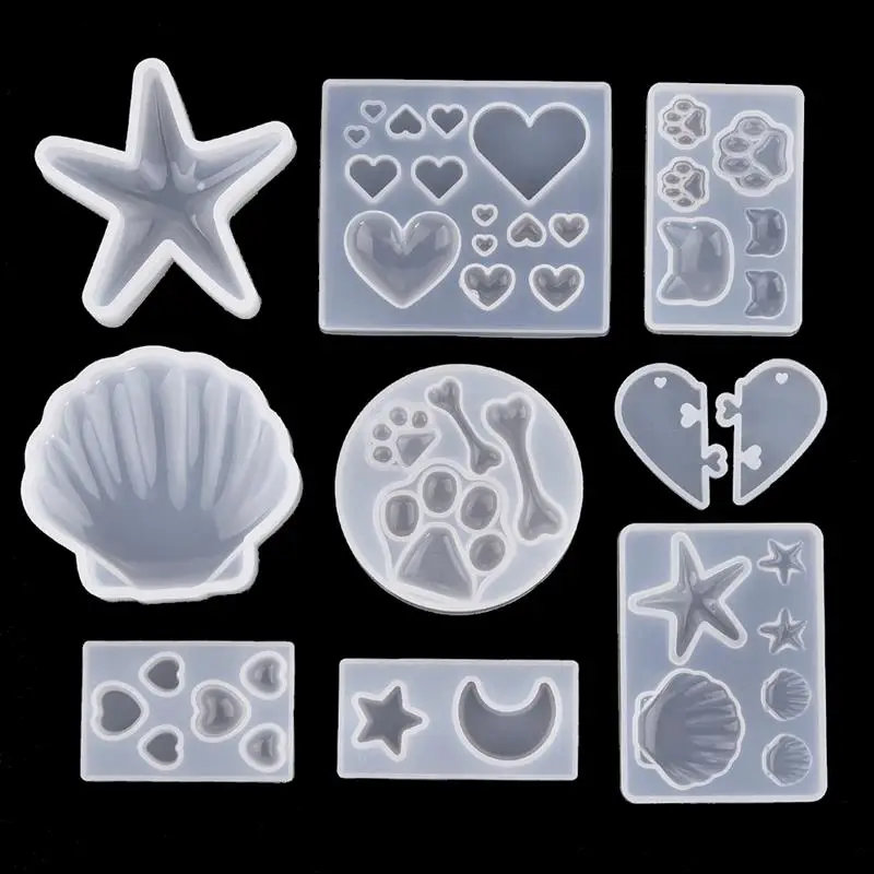 Silicone Mold Resin Epoxy Molds Jewelry Heart