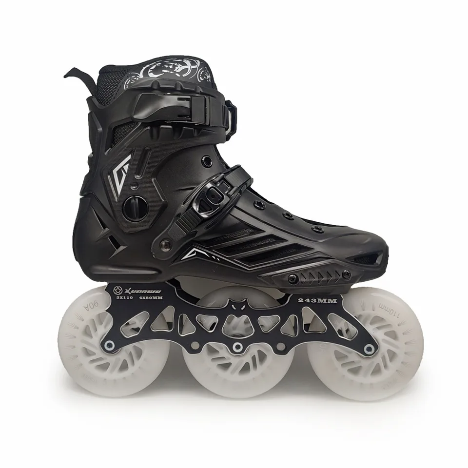 新品未使用　Salomom S_Race Skate サイズEU44　28㎝ Size 35-46 Black Professional Inline Roller Skates Woman Man