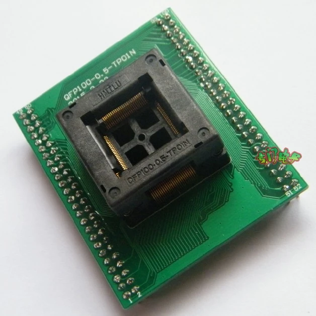 Qfp100 программист горящая база тестовая база tqfp100-0.5mm расстояние вниз нажатие пружинное сиденье