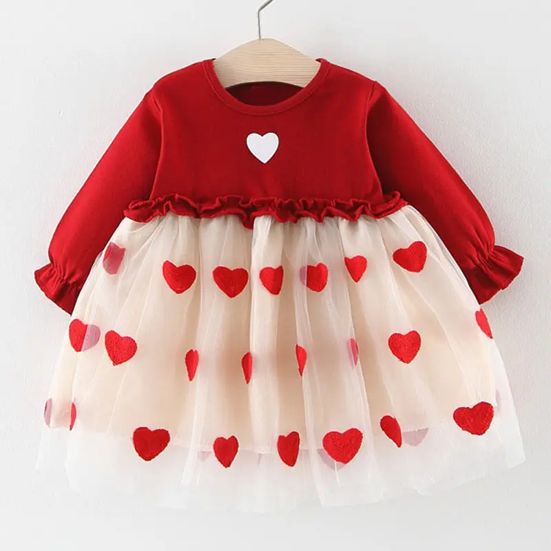 Melario/весенние детские платья для девочек; повседневная одежда; платье для девочек со звездами; одежда для детей; платье-пачка для маленьких девочек; одежда для малышей - Цвет: AX1252Red