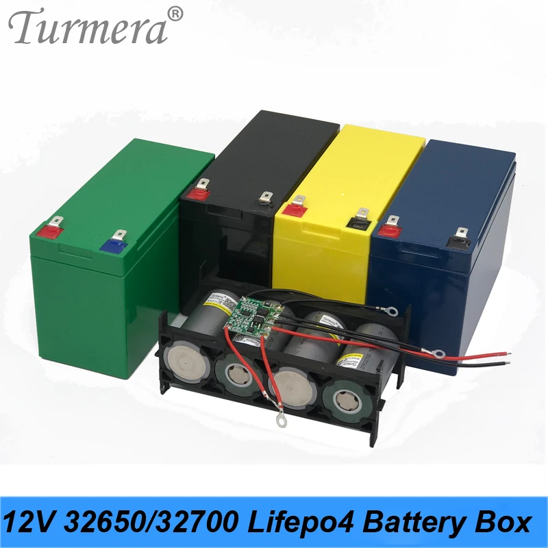 Turmera 32650 32700 Lifepo4 Battery Storage Box with 1x4 Bracket for 12V 7Ah Uninterrupted Power Supply and E bike Battery Use A|Replacement Batteries| - AliExpress