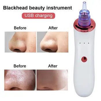 

White ABS Cosmetic Instrument Black Head Cleaner Fast Blackhead Removal Equipment Beauty Effective Acne