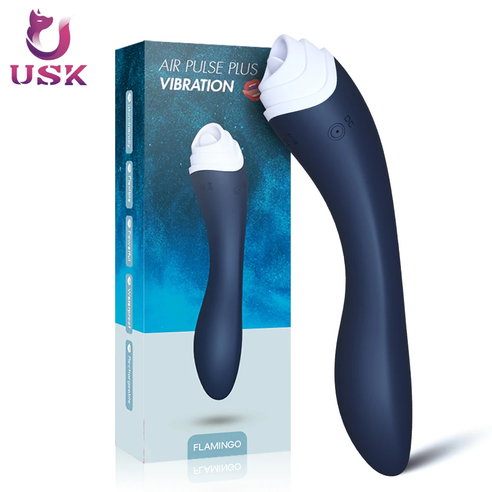USK G-point Female Массажер для мастурбации язык Вибрация сосание оральный клитор 2 в 1