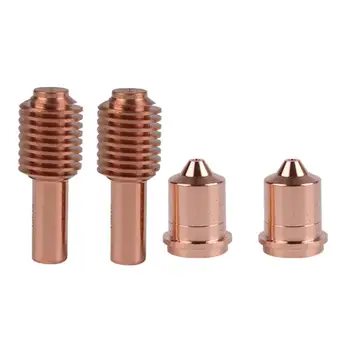 

4pcs/set 2x 220669 Electrode + 2x 220671 Cutting Nozzle Tips Plasma Torch Consumable New