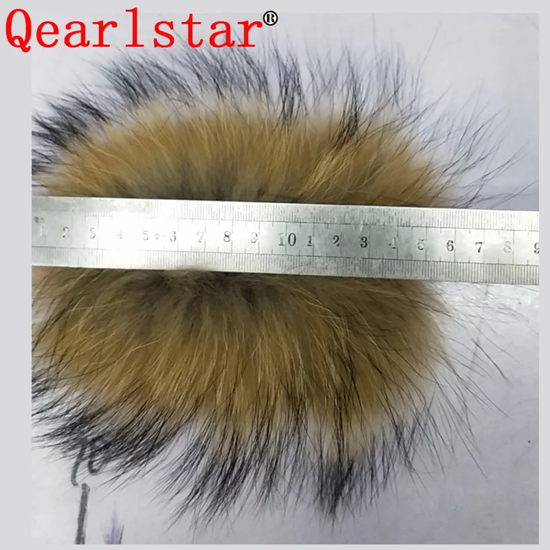 Qearlstar натуральный мех енота 9*16 см Пелт из натурального меха Одежда мешочек для украшений аксессуары для обуви Diy пушистые украшения дома Zxx13