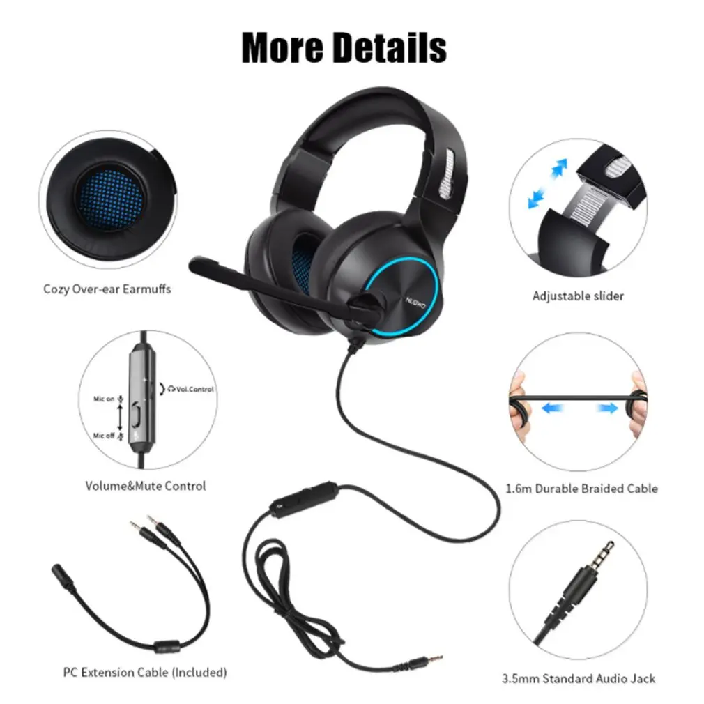N11D USB светящаяся/3,5 не светящаяся игровая гарнитура шлем Проводная PS4/Xbox One головные уборы с микрофоном для компьютера