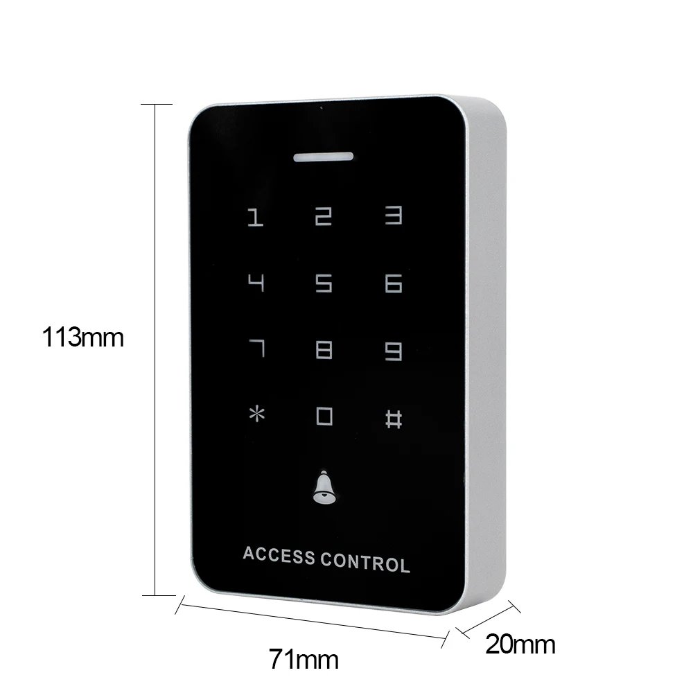 A3 touch button access control EM card password access control system access control system with 5 Keyfobs