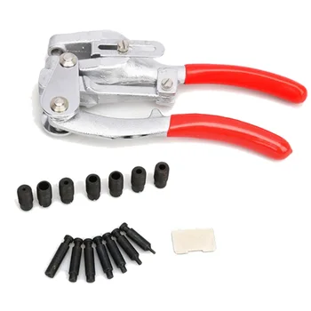 

16 Pcs 7 Sizes Punching Pliers Stainless Steel Hole Punch Kit Portable with Box Metal Home Leather Manual Tools