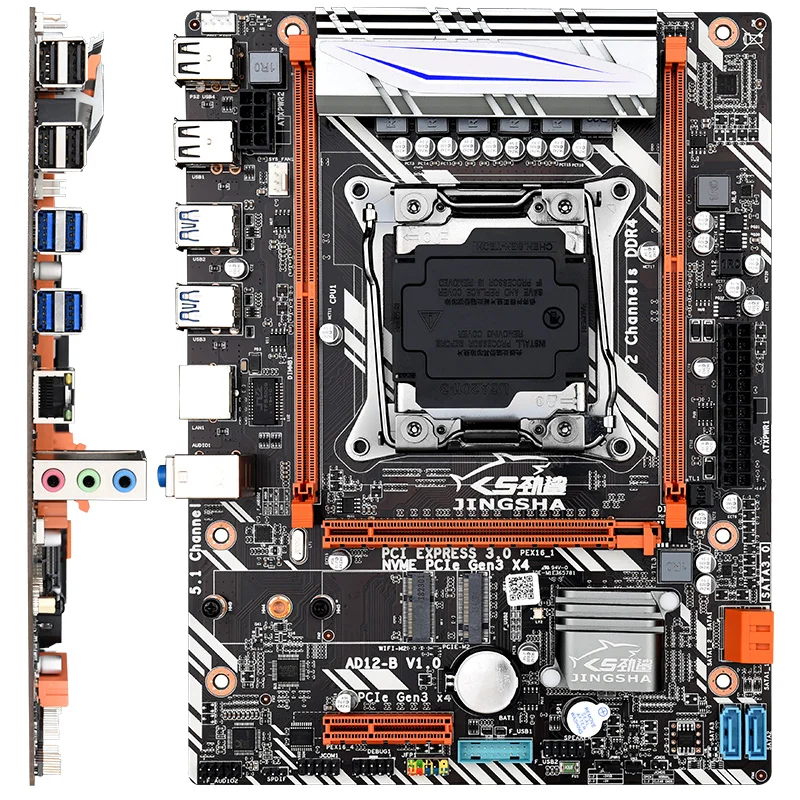 X99GT lga 2011 V3 материнская плата поддерживает NVME M.2 USB3.0 E5 2011v3/V4 CPU и память сервера DDR4